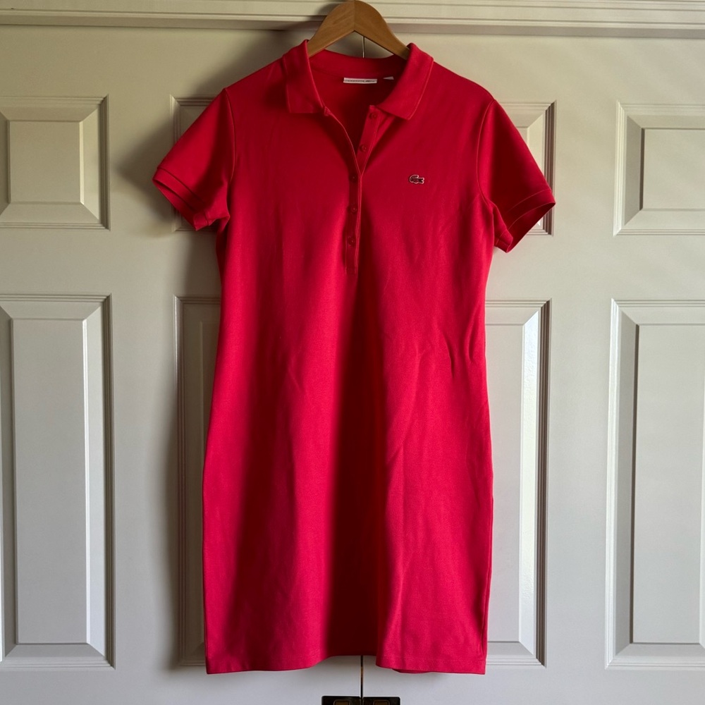 Lacoste | Pink Polo Mini Dress | Short Sleeve | Size 44